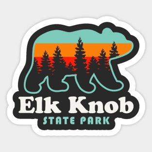 Elk Knob State Park  North Carolina Hiking Peak Sticker